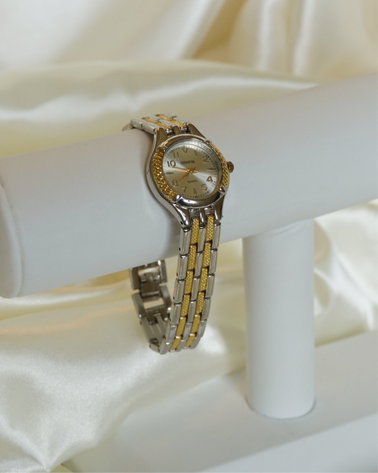 Two Tone Gold Geneva Watch